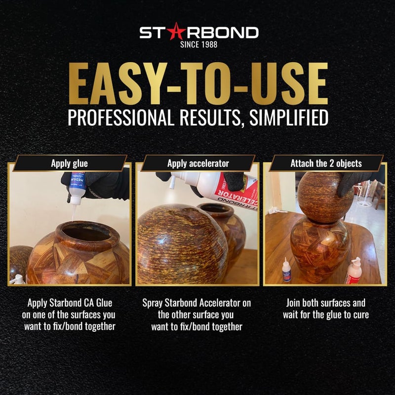 Starbond Pinocchio Pump CA Glue Accelerator, Instantly Dries Super Glue, 8 oz - Image 5